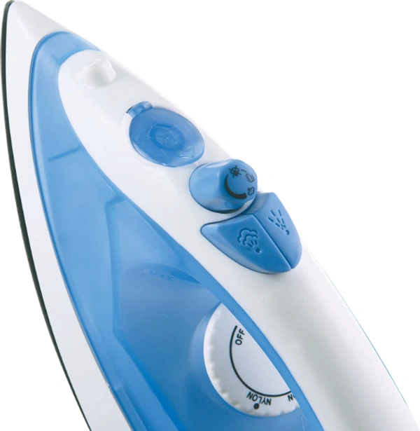 USHA SI 3713 1300 W Steam Iron  (White, Blue) - 1300 W, SKY BLUE, 1 year on product by brand